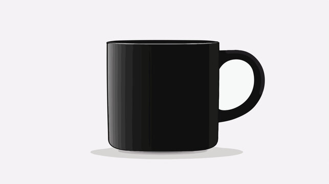 Black silhouette of mug for drinks