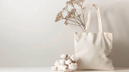 Cotton tote bag mockup. Template for branding, logo, advertizing