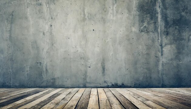 grungy concrete wall and floor as background