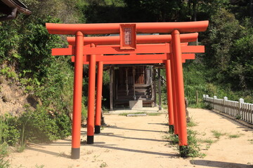Fototapeta na wymiar 獅子崎稲荷神社