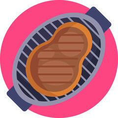 A mouthwatering depiction of a perfectly grilled steak, with tantalizing grill marks and a glistening surface that captures the essence of a succulent barbecue experience.