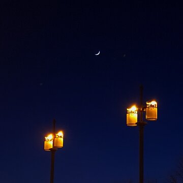 street lantern in the night