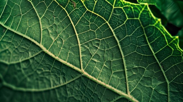 Texture of a leaf close-up. Beautiful nature backdrop