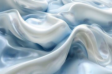 Obraz premium Close Up of Blue and White Fabric