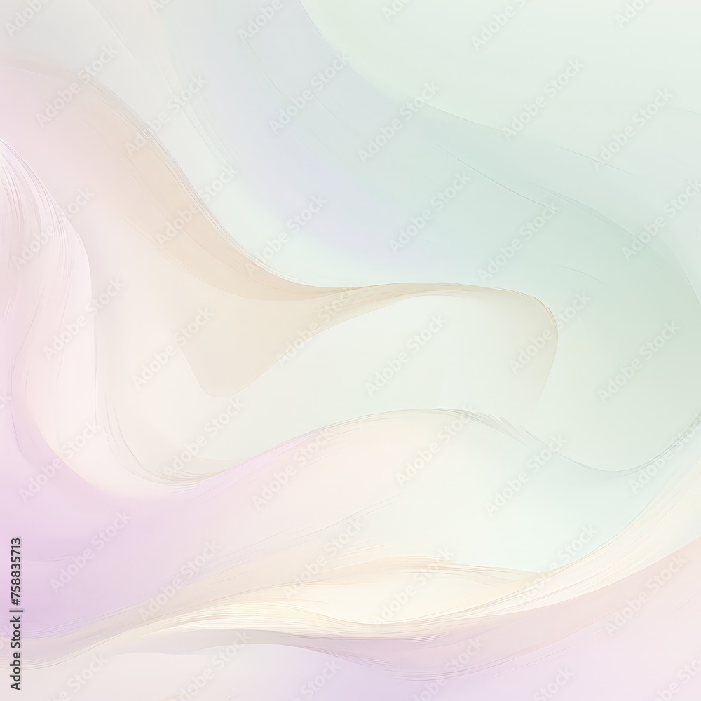 Aufkleber a dreamy scene unfolds in white and pink hues, with a blurred effect creating a soft and mystical at