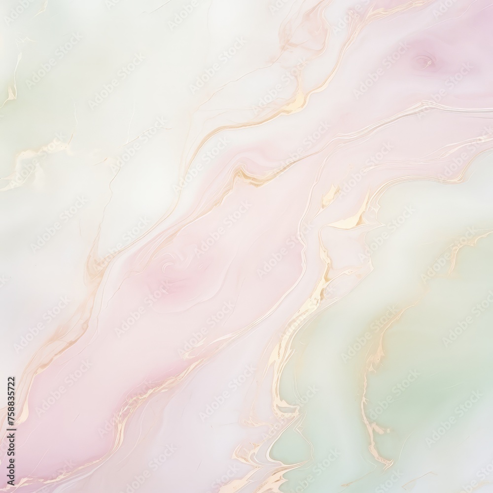 Poster a vibrant close-up of a pink and green marble texture, showcasing the intricate swirls and patterns 