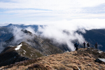 Mountaineers in the Sierra de Ancares, León
