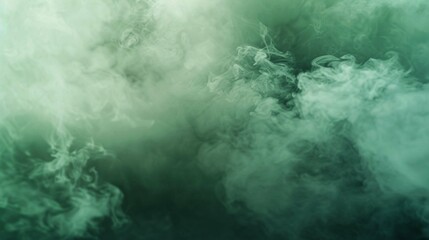 Colorful smoke for an aesthetic minimalism background. Pastel green colored fumes blend seamlessly,...