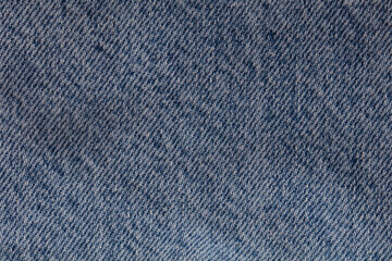 closeup of blue denim cloth