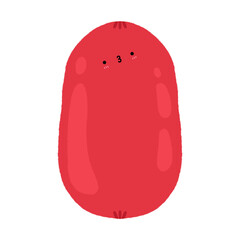 Cute Cocktail Sausage Character Mascot kawaii Cartoon illustration Cute Food Cute Ingredient Cute Sausage Kawaii Sausage