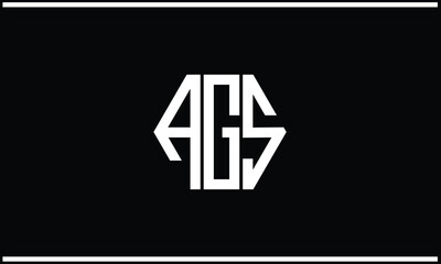 A G S Abstract Letters Logo monogram