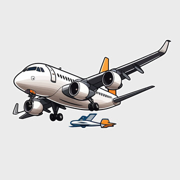 Aircraft Cartoon Logo Design Very Cool