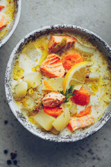 soupe de saumon aneth pomme de terre à la Finlandaise, lohikeitto 