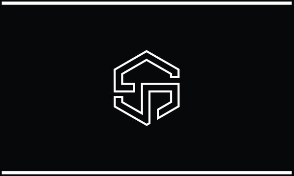 SJ, JS, S, J, Abstract Letters Logo monogram