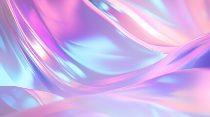 Fototapeta premium ethereal pastel neon pink, metallic foil background.