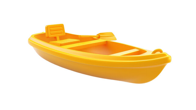 Toy Paddleboat on Transparent Background PNG