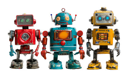 Toy Robot Competition on Transparent Background PNG
