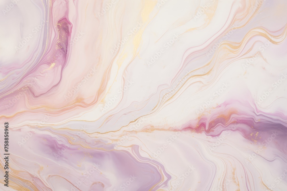 Poster A mesmerizing close-up capturing the intricate details and vibrant colors of a purple and yellow marble