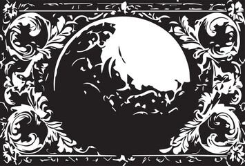 Vintage floral background grunge texture.