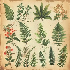 Elegant Botanical Illustrations Collection: Captivating Details for Creative Projects