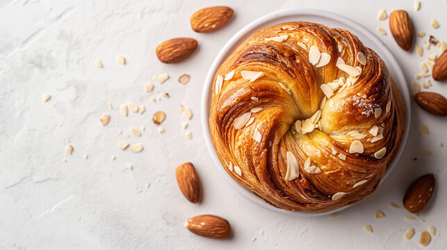 Almond cruffin