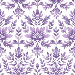 A mesmerizing display of delicate purple flowers intricately arranged on a pristine white canvas, creating a magnificent tapestry of natures elegance