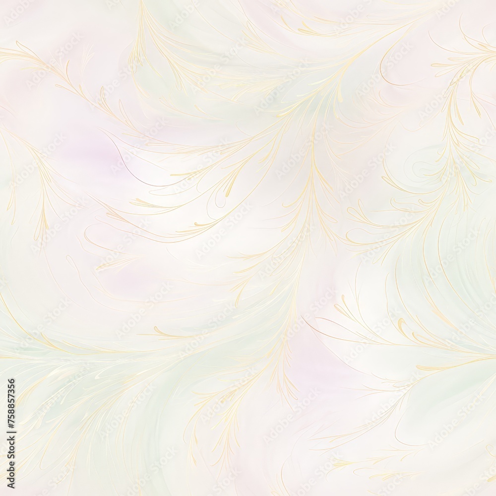 Aufkleber A whimsical display of delicate feathers swirling and weaving together on a pristine white background