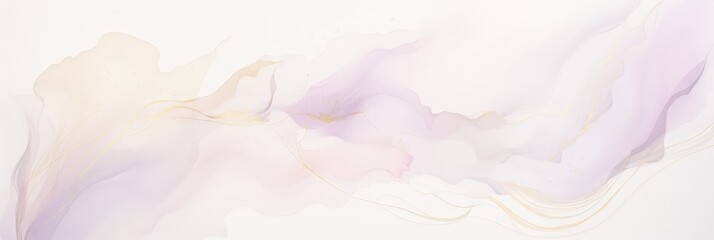 A vibrant white and purple painting set against a pristine white background, evoking a sense of tranquility and elegance