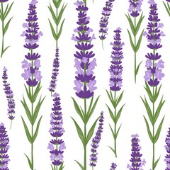 Fototapeta premium A beautiful array of vibrant purple flowers set against a clean white backdrop, creating a striking contrast of colors