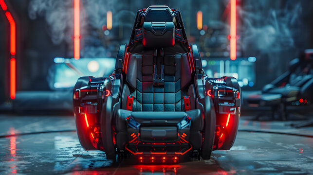 Chair with a Superhero Themed Futuristic Gaming Design