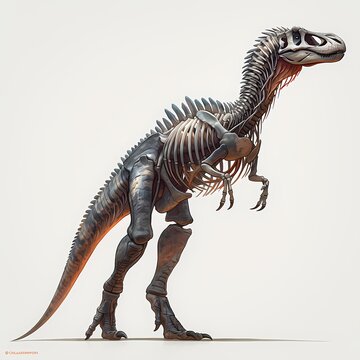 Ancient Dinosaur Coelophysis Skeleton: A Timeless Masterpiece for Advertising and Editorial Projects