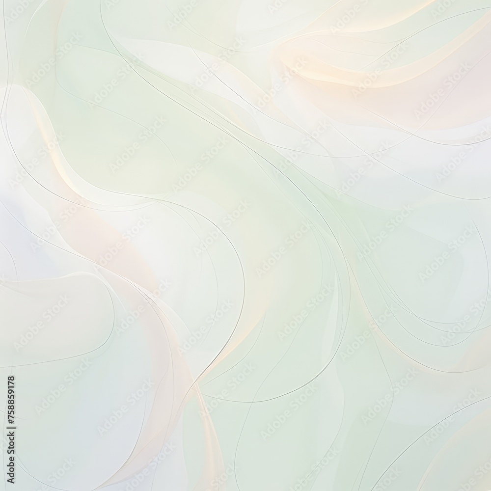 Poster a mesmerizing painting featuring swirling patterns of white and pink colors blending together in a g