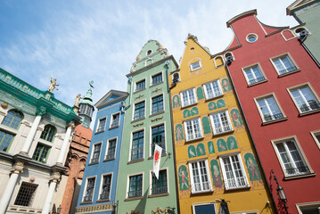 Old city of Gdansk with colorful buildings facades - Poland - 758860964