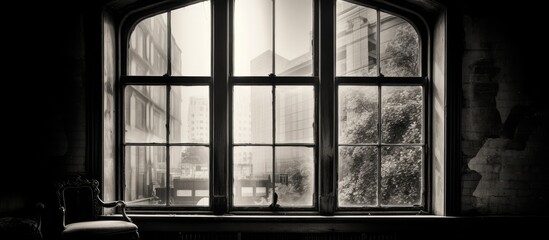 Vintage Monochrome Window