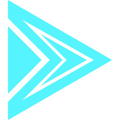 Blue Modern Futuristic Arrow