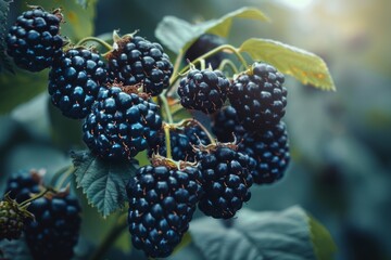 Blackberries hang heavy on the vine, promising a sweet and juicy flavor