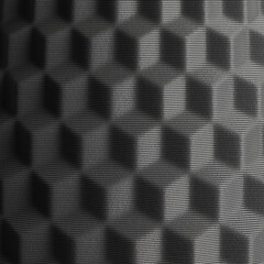 3D Cubes Texture of 3D Printed Object with Visible Layers
