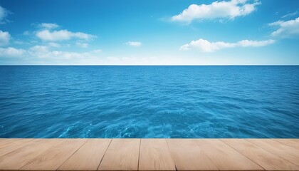 Summer product backdrop blue sea background