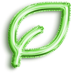 Leaf Green Foil Balloon Icon