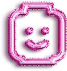 Pink Foil Balloon Icon