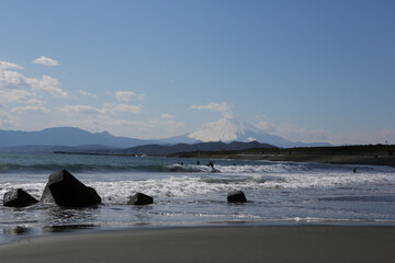 相模湾と富士山