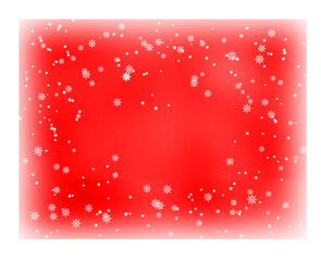 red christmas background with snowflakes
