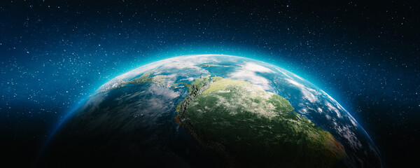 Planet Earth 3d - obrazy, fototapety, plakaty