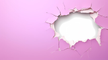 Tattered page texture with a unique hole in the middle