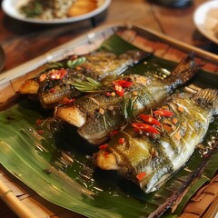 Hor Mok Pla Fish in Banana Leaf 