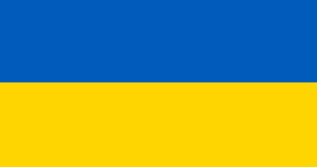 Ukrainian flag Vector design - obrazy, fototapety, plakaty