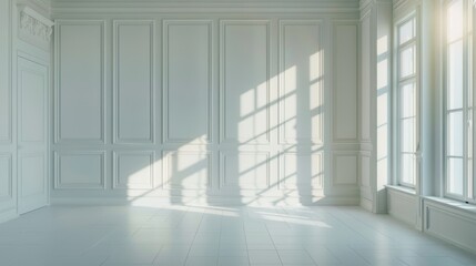Fototapeta premium Minimalistic interior design for modern spaces