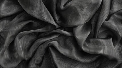 Detailed black and white fabric texture. Perfect for backgrounds or design elements