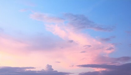パステルカラーの夕暮れ時 青春 淡い空 At dusk in pastel colors, youth, pale sky