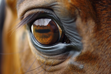 Close-up of a horse’s eye
